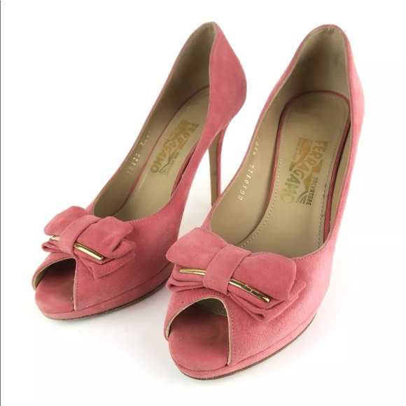 Salvatore Ferragamo Shoes - Salvatore Ferragamo Sz 8 Beautiful Pink Suede